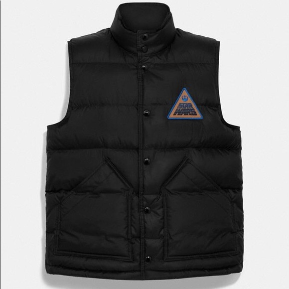 Coach Star Wars down filled vest in black NWT 😎 - Picture 3 of 14